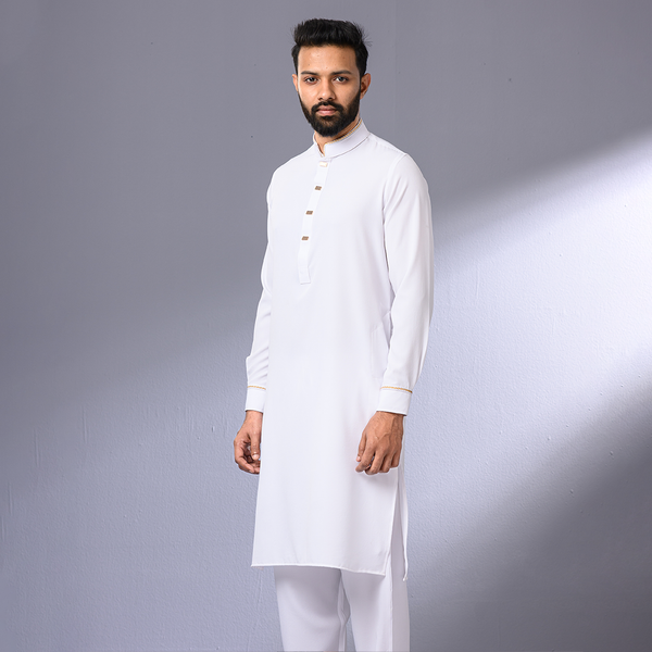 White Color Men's Kabli Set