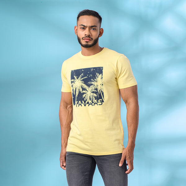 Yellow Printed T-Shirt