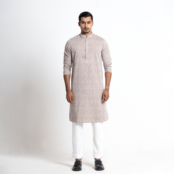 Tavaas Printed Cotton Stylish Mens Panjabi