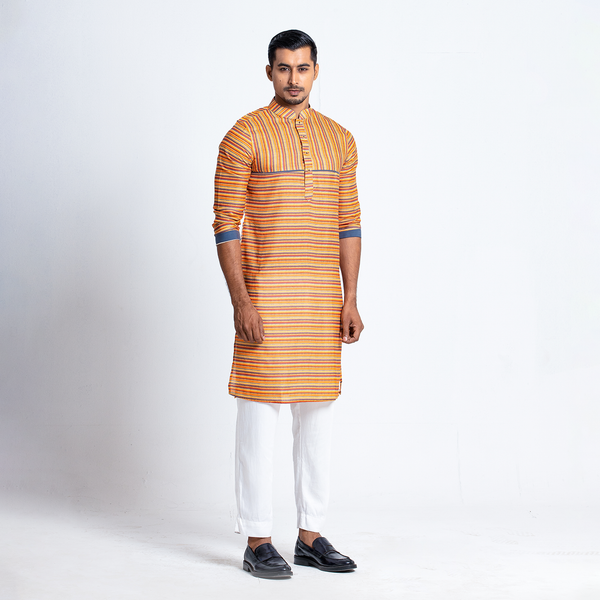 Tavaas  Multicolor Stylish Mens Panjabi